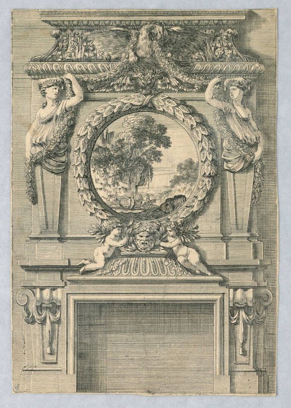 Design for Mantlepiece, from "Cheminées a la Modern"
