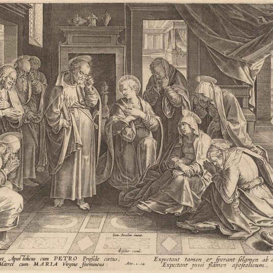 The Meeting of the Apostles and the Women in the Upper Room
