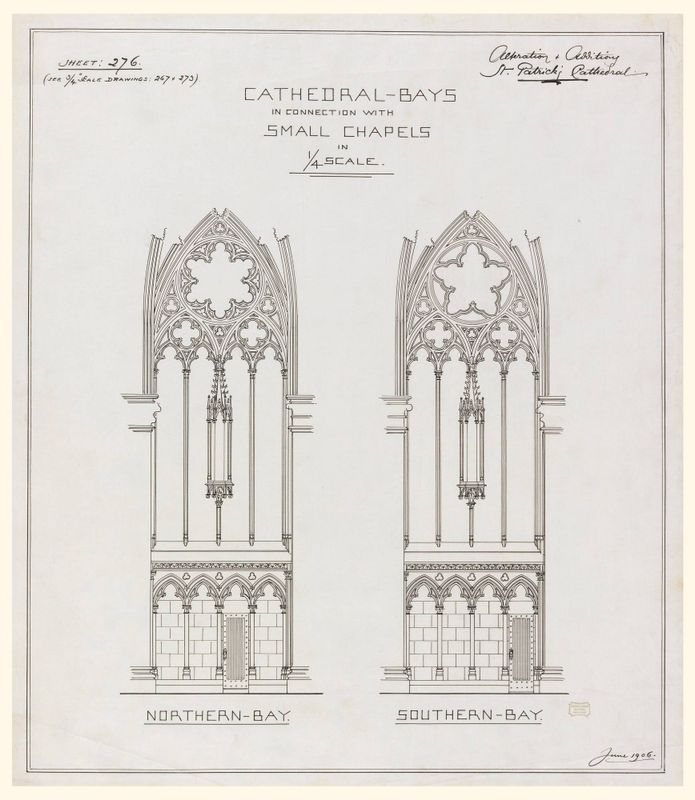Cathedral Bays in Connection with Small Chapels, St. Patrick's Cathedral