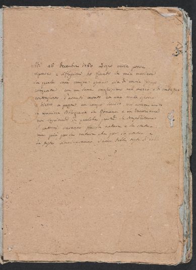 Verona Sketchbook: Inscription (page 1)