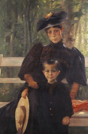 The Artist's Wife with Their Son