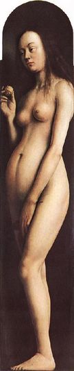 Eve, from the right wing of the Ghent Altarpiece