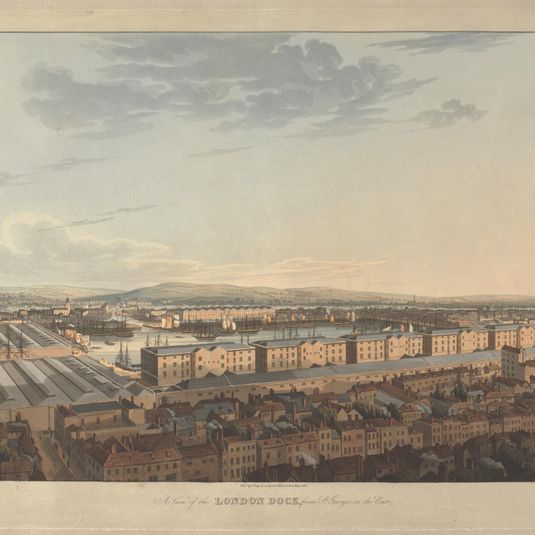 A View of the London Dock, from St. Georges in the East