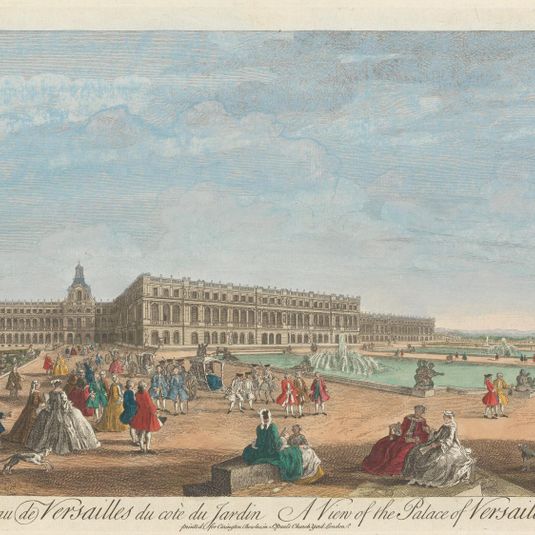A View of the Palace of Versailles towards ye Garden