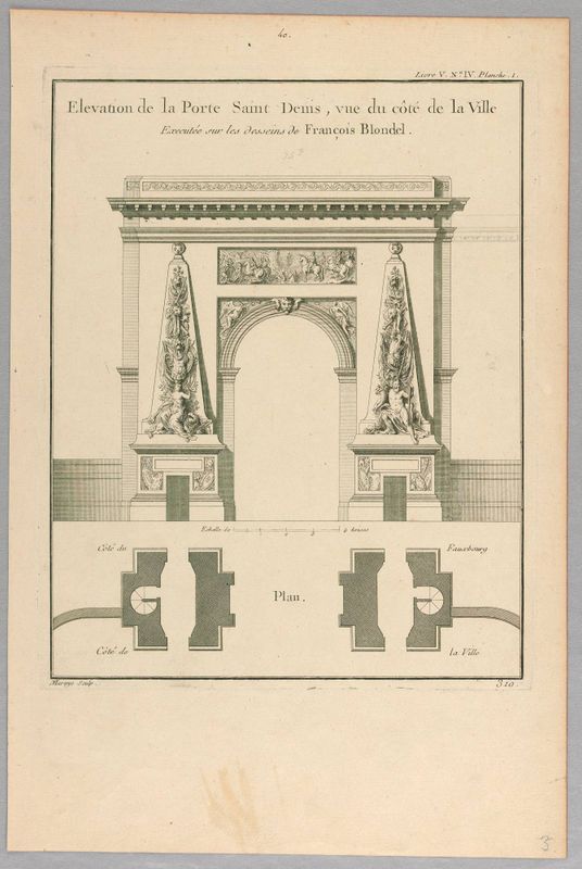 Design for the Elevation of the Porte S. Denis
