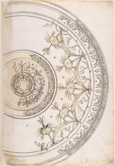 Design for Silver Plate Decorated with Crabs