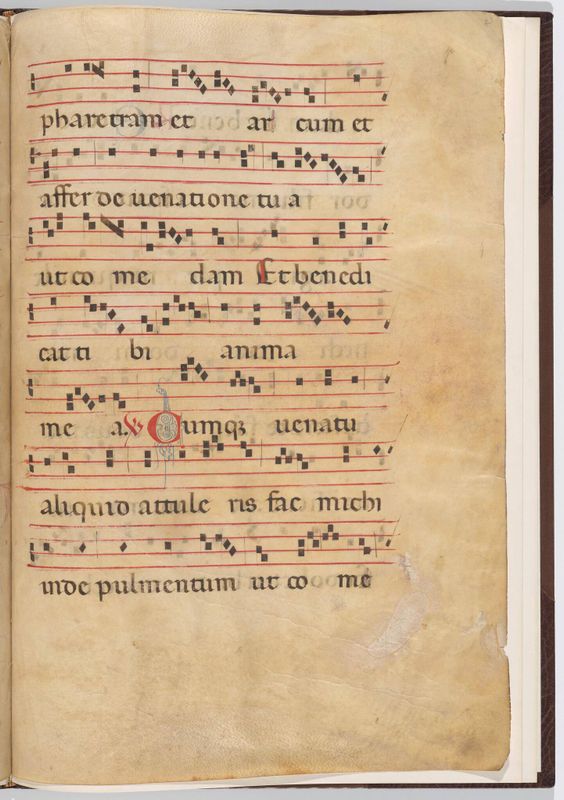 Leaf 8 from an antiphonal fragment