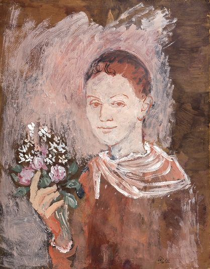 Jeune homme au bouquet [Young Man with Bouquet]