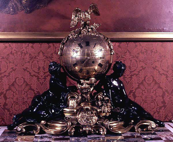 Mantel Clock in the form of a Globe, c.1855