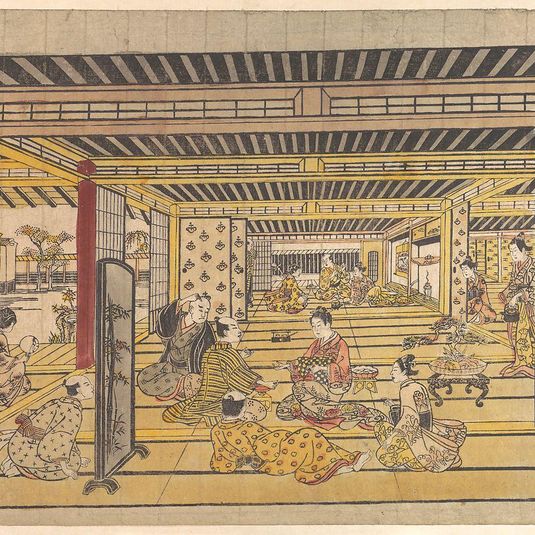 A Game of Hand Sumo in the New Yoshiwara