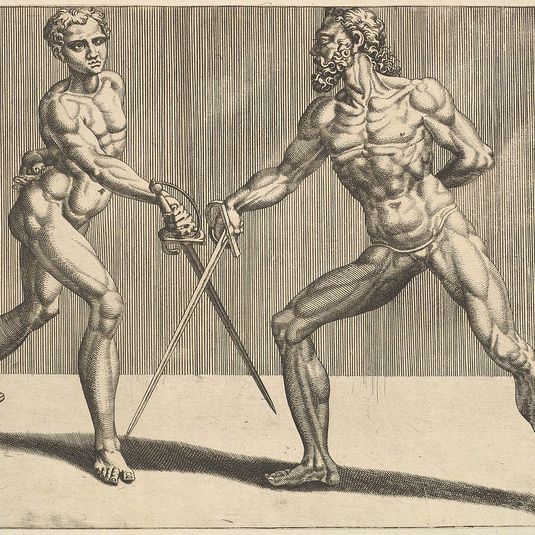 Two Fencers, from Fencers, plate 5