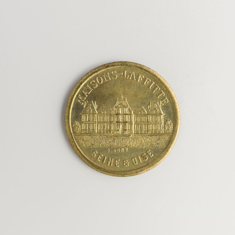 Bon pour 50 centimes de franc de l'Association des commerçants et industriels de Maison-Laffitte, 1920