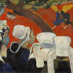 Paul Gauguin, Vision of the Sermon (Jacob Wrestling with the Angel), 1888)