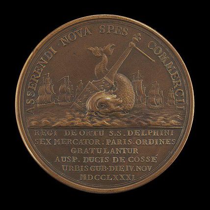 The Birth of the Dauphin, for the Marchands Corps [reverse]