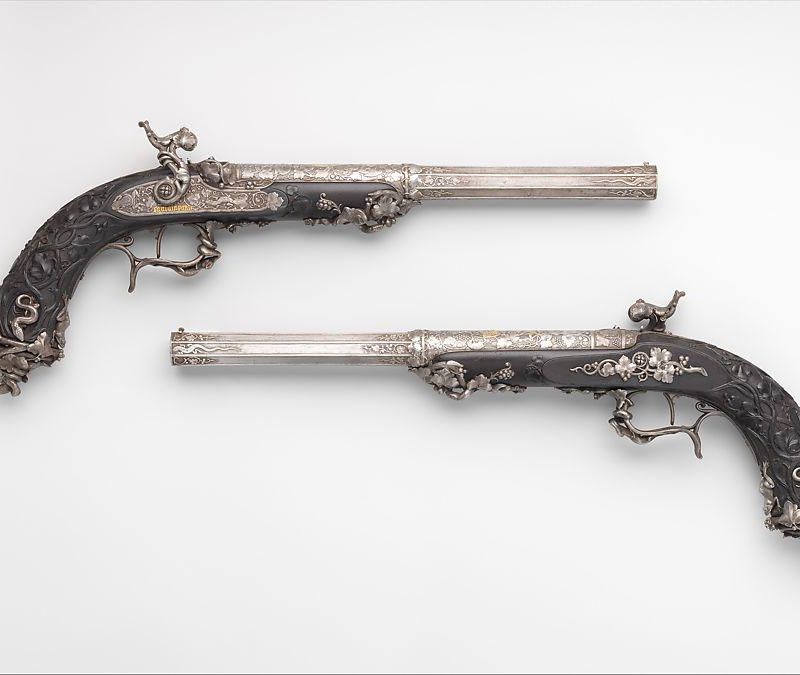 Pair of Percussion Target Pistols Made for Display at the Crystal Palace Exhibition in London, 1851