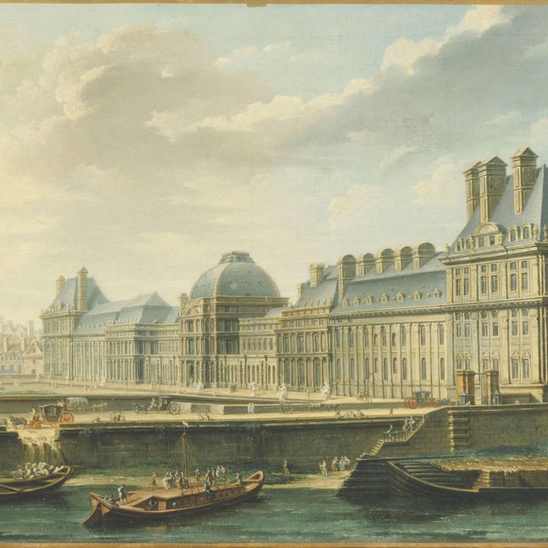 Le Palais des Tuileries, vu du quai d'Orsay