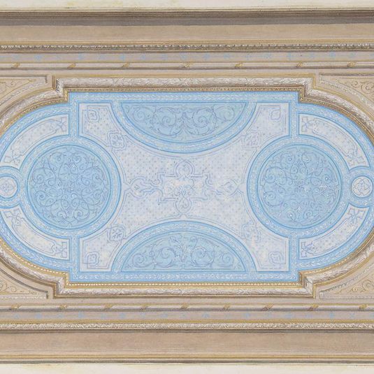 Design for a ceiling painted in filagree designs
