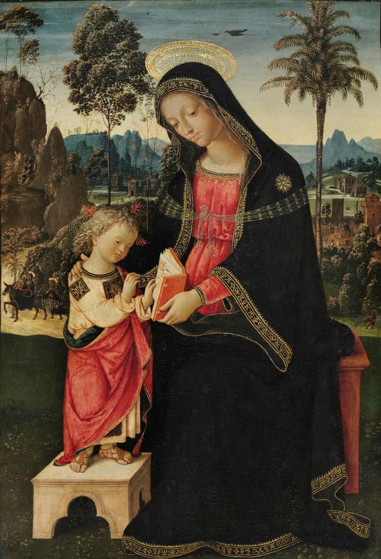 Virgin Teaching the Christ Child to Read