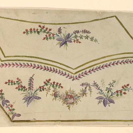 Design for the Embroidery of a Man's Waistcoat of Pattern No. 1071 of the "Fabrique de St. Ruf"