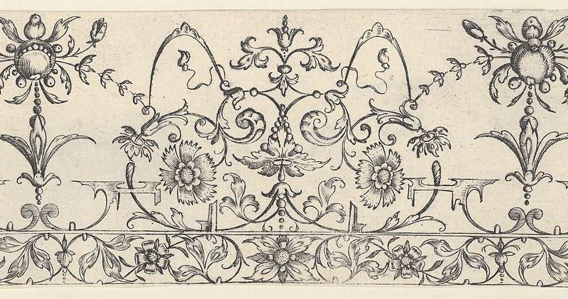 Friezes with Birds, Flowers and Meandering Wreaths and Scrolls (9)