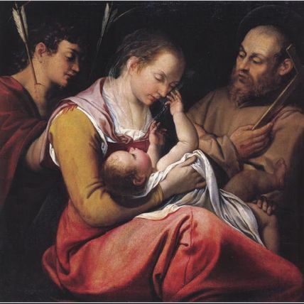 Madonna and Child with Sts Sebastian and Francis