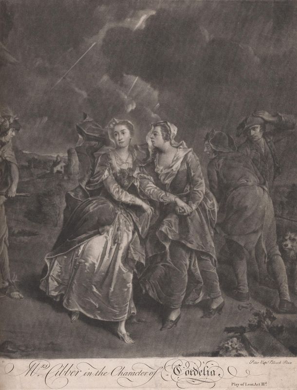 Mrs. Cibber in the Character of Cordelia in Play of King Lear, Act III