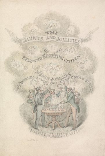 Illustration to R.S. Surtees', "Jorrocks's Jaunts and Jollities": Title page