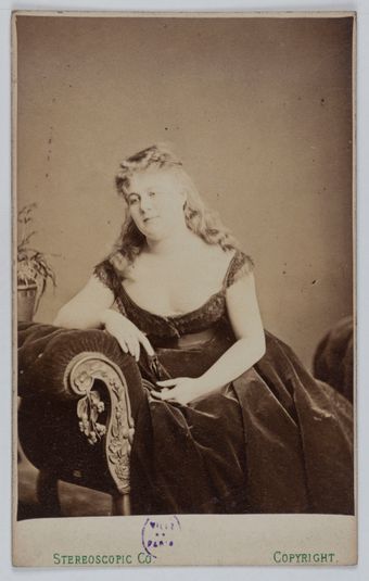 Portrait de Mélanie Reboux (1836-1876), soprano belge.