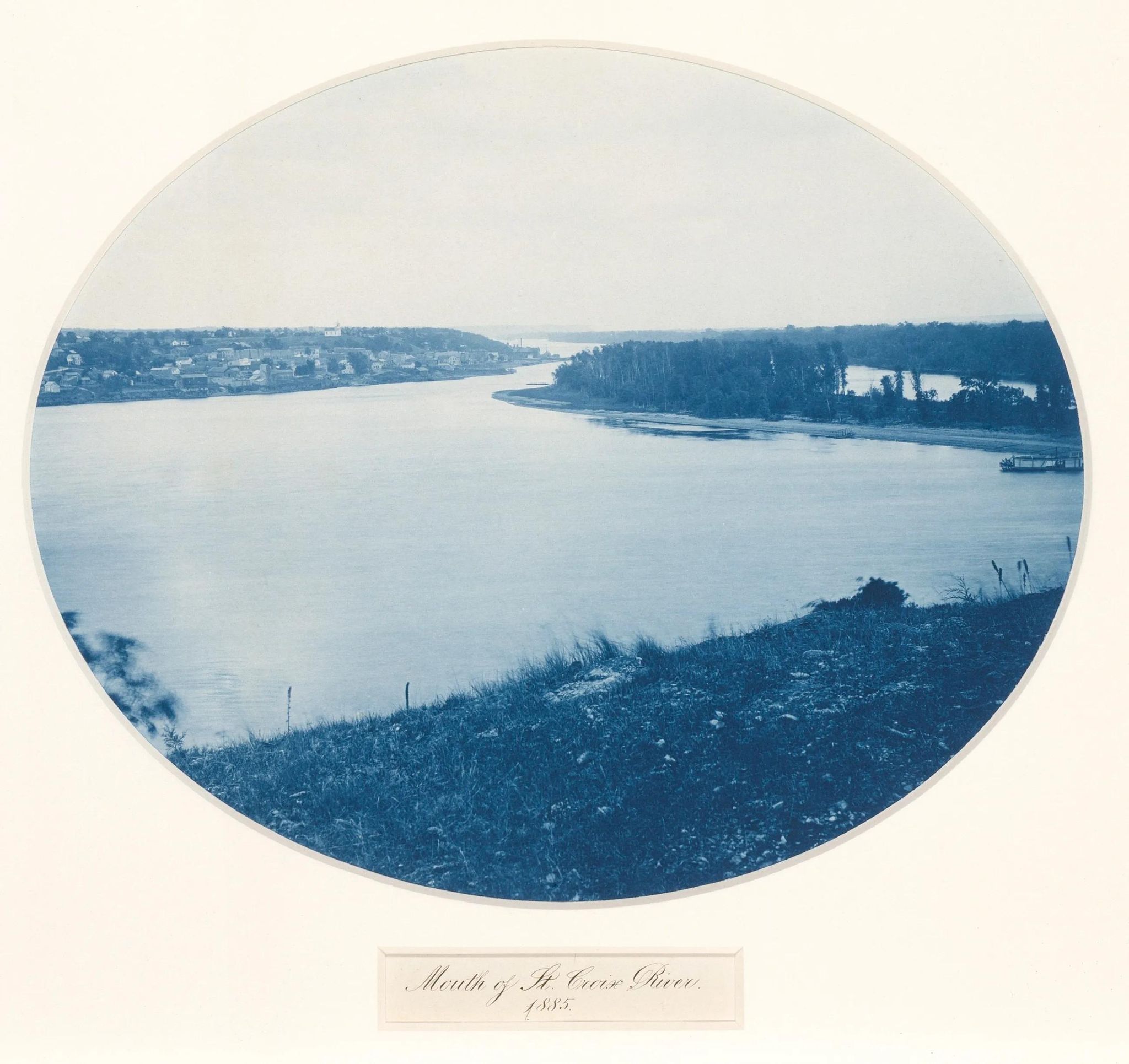 Mouth of the St. Croix River, from the series Upper Mississippi River, Views, Volume I