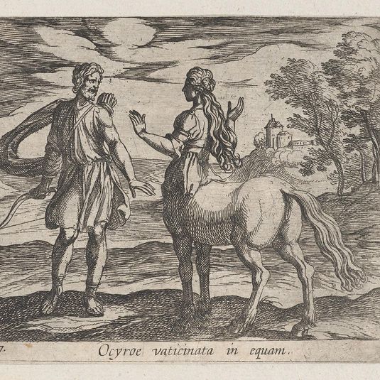 Plate 17: Ocyrhoe Changed into a Horse (Ocyroe vaticinata in equam), from Ovid's 'Metamorphoses'