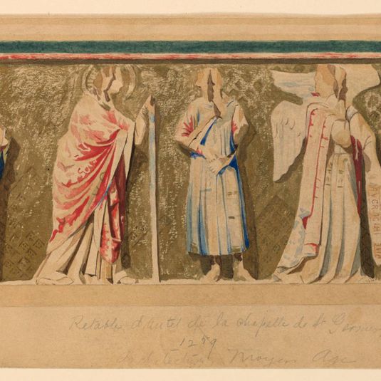 Study of "Altarpiece of Saint-Germer-de-fly," Paris, France