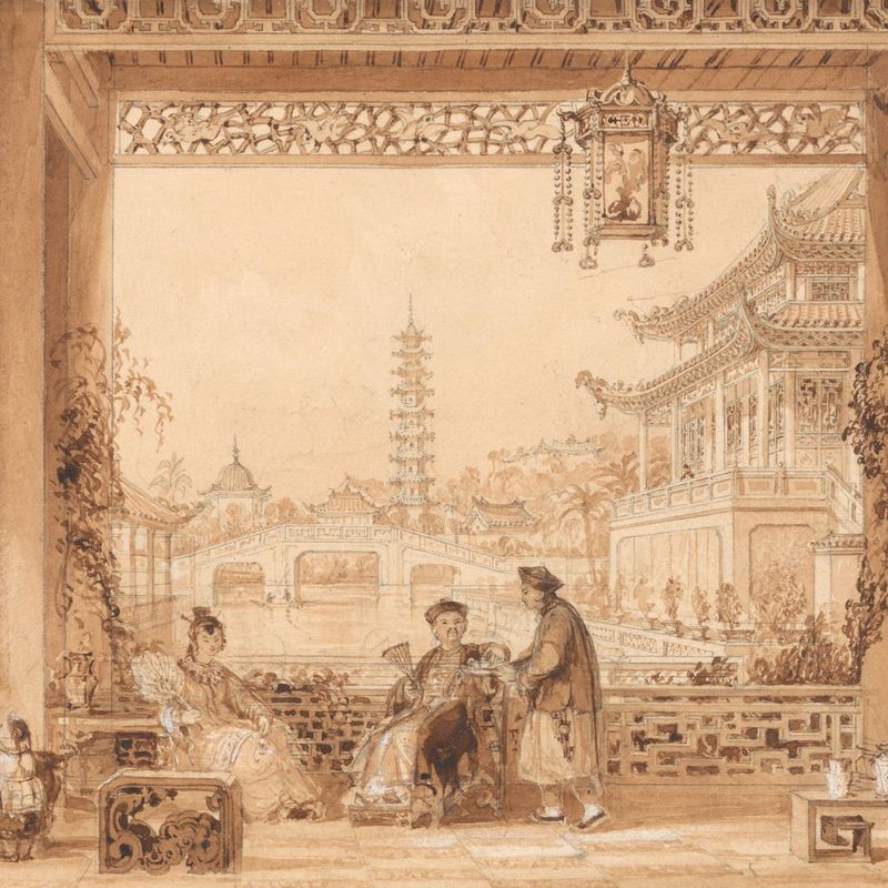 The Terrace of a Mandarin's House in Peking
