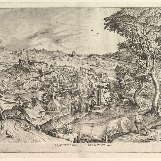The Belgian Wagon (Plaustrum Belgicum) from The Large Landscapes