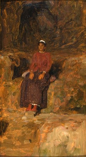 Woman Seated in a Landscape