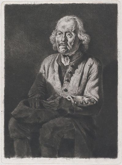 Seated Beggar: Portrait of Old Girard, a Peasant from Chasselay