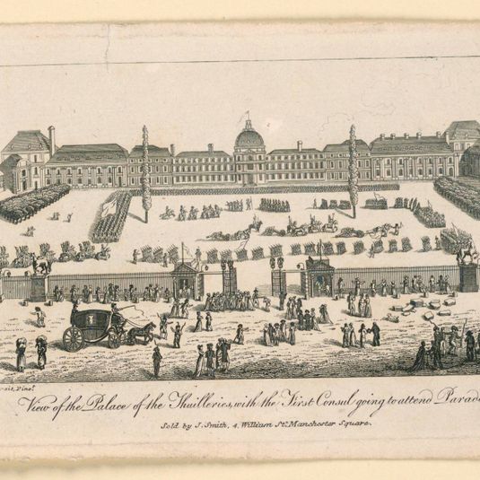 View of the Tuilleries Palace, Paris