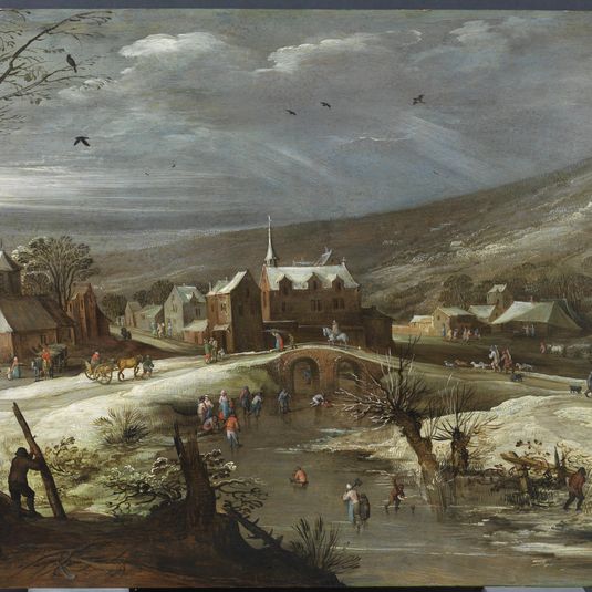 Paisaje con patinadores (Momper y Brueghel el Viejo)