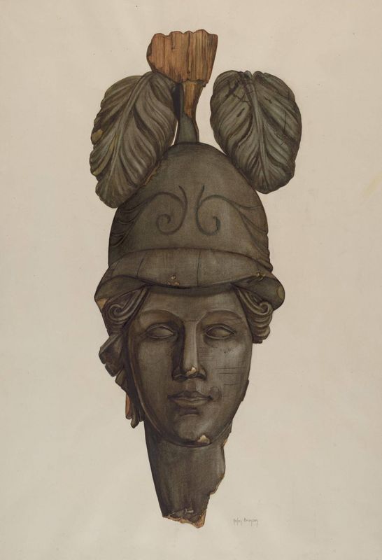 Head from a Statue: Minerva