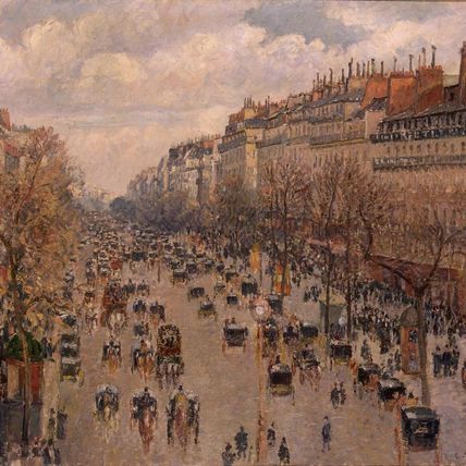 Boulevard Montmartre in Paris