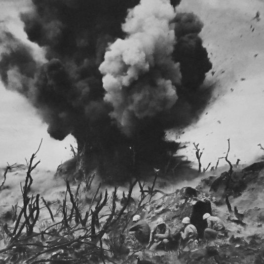 Marines Blow Up Cave on Iwo Jima