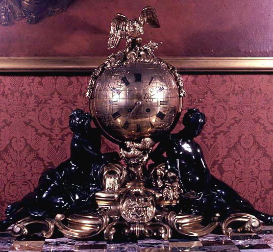 Mantel Clock in the form of a Globe, c.1855