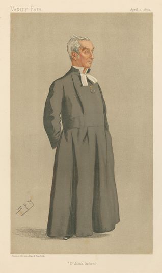 Vanity Fair: Teachers and Headmasters; 'St. John's, Oxford', The President of St. John's College, Oxford, Dr. J. Bellamy, April 1, 1893 (B197914.1132)
