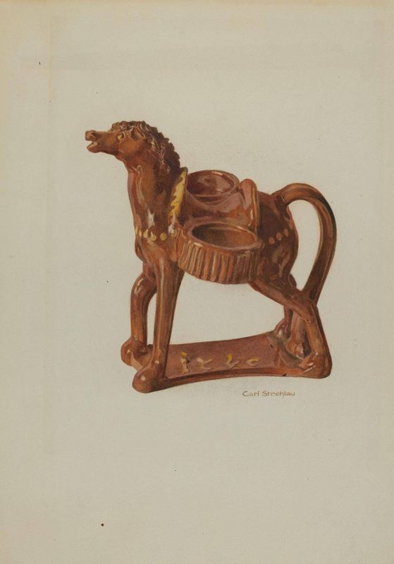 Pa. German Ceramic Horse