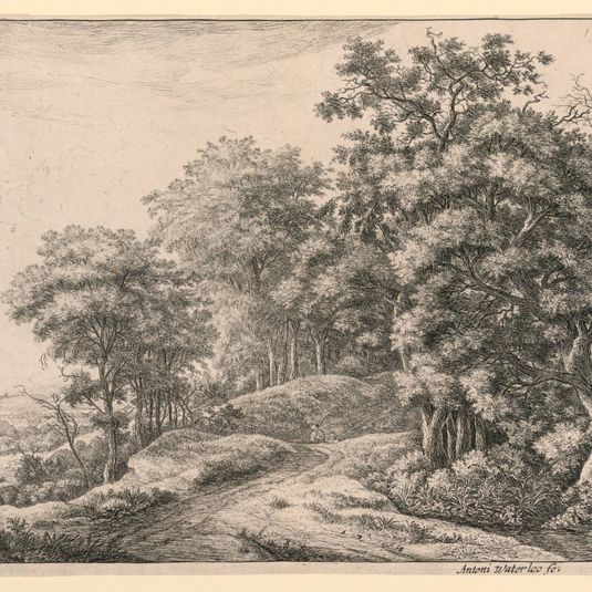 Landscape With Two Figures in a Road