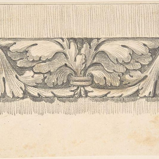 Border Design from a Classical Frieze, Decorated with Vines and Leaves