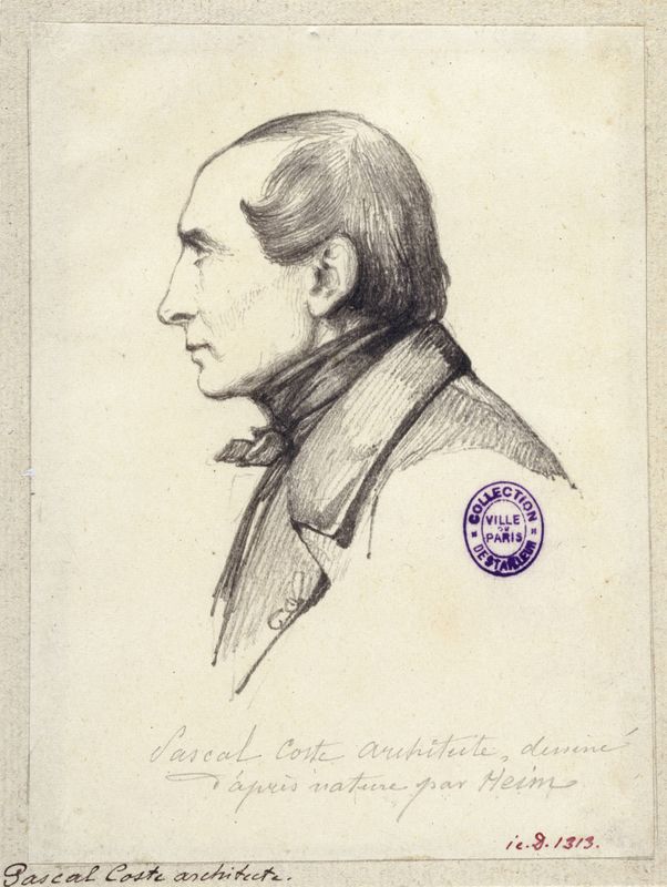 Portrait de Pascal Coste, architecte (1787-1879).