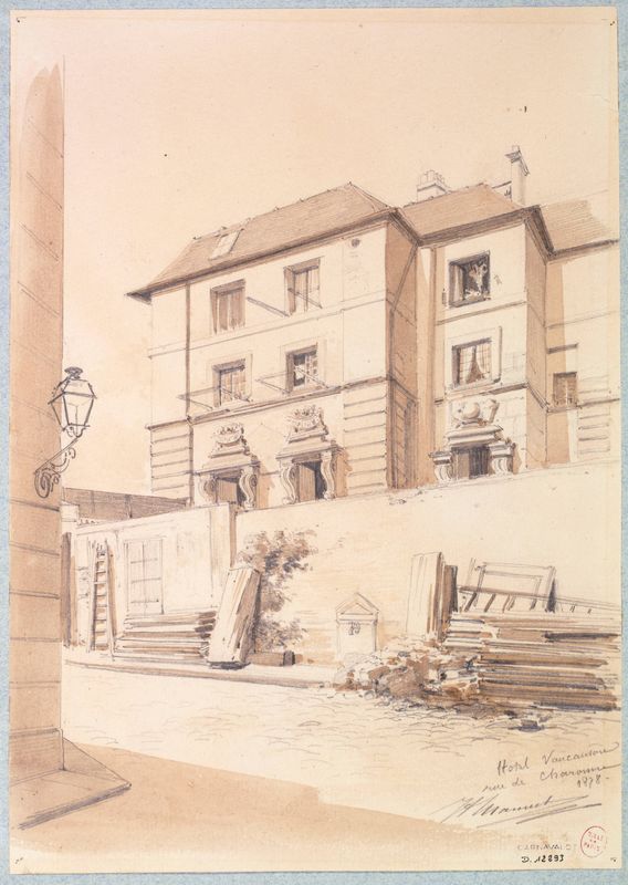 Hôtel de Mortagne au 51 rue de Charonne (résidence de Jacques de Vaucanson), 11ème arrondissement