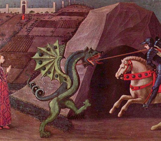 San Jorge y el dragón (Paolo Uccello, París)