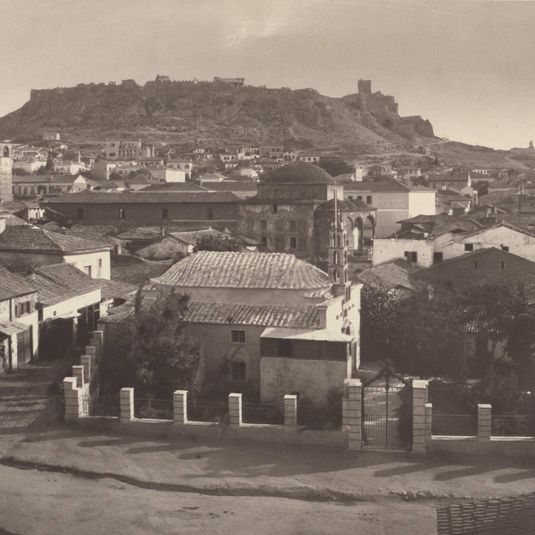 View of the Acropolis from the North, with the Turkish Town at the Foot of the Hill