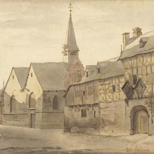 View of the St. Jacob's Church and the Inn, Maastricht